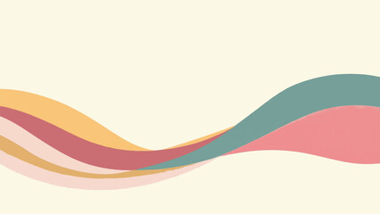 Abstract Wavy Design. Colorful wavy pattern background. Vector illustration.