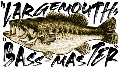 Largemouth bass : the king of freshwater fishing © badcramilo