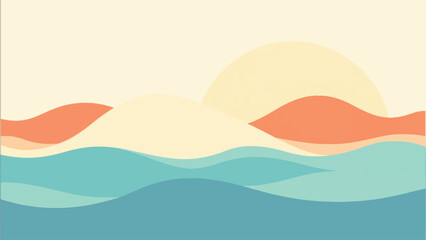 Abstract Wavy Design. Colorful wavy pattern background. Vector illustration.