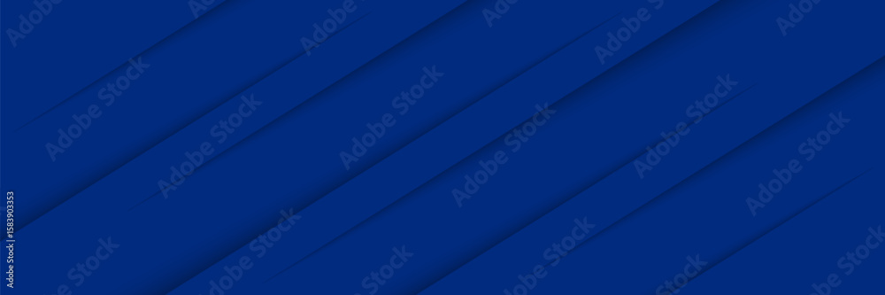 Poster Modern abstract blue background with diagonal line. Simple graphic design element. Futuristic concept. Horizontal banner template with space for your text. Vector
