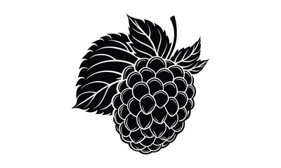 Obraz premium Mulberry t shirt design silhouette and vector Mulberry fruit illustration ideal for eco-friendly shirts