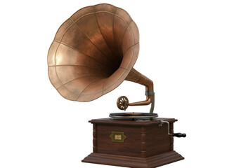 Isolated Gramophone Vintage Retro Classic Design