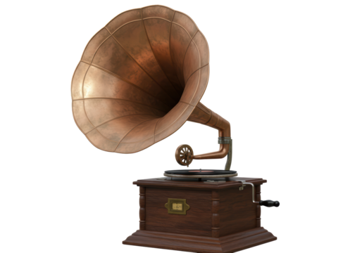 Isolated Gramophone Vintage Retro Classic Design