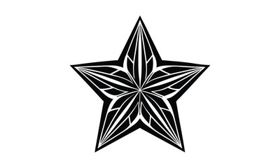 Obraz premium Starfruit silhouette vector and t shirt design Clean line fruit art for organic style tees