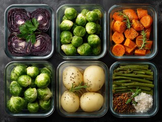 Fresh Brussels Sprouts in a Bowl for Healthy Vegetarian Recipes