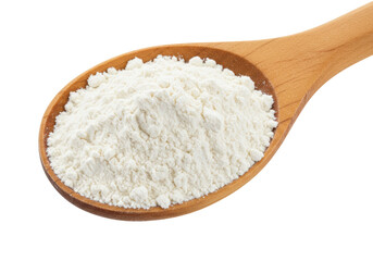 Isolated Spoonful of White Flour for Baking