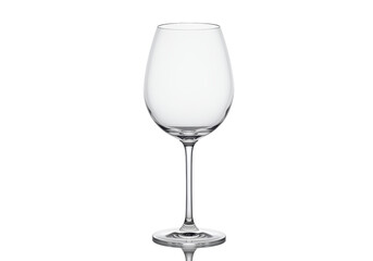 Isolated Elegant Empty Wine Glass