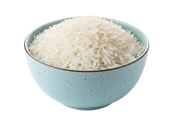 Isolated Bowl of Fragrant White Basmati Rice
