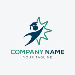 People star logo. Business team group reaching goal together logo vector design.	