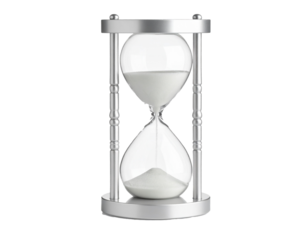 hourglass isolated on white