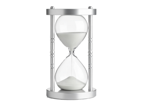 hourglass isolated on white