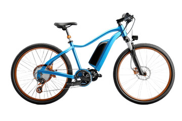 blue modern mid drive motor e bike pedelec with electric engine middle mount