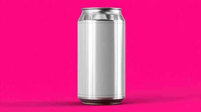Seltzer Can Mockup - 16 oz Aluminium Beverage Can in Blank Label Design for Branding and Product Presentation