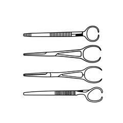 Medical Instruments in the Spotlight: An array of precise medical instruments essential for surgery and healthcare procedures are meticulously displayed, highlighting their design and functionality.