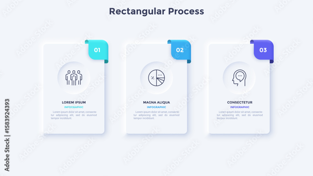 Wall mural startup project boosting research rectangular choice infographic chart design template. business suc