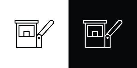 Road toll icon for concept and graphic design. Collection of high quality black style vector icons © Opps