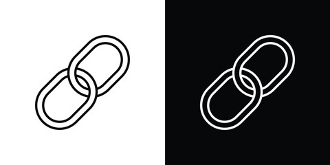 Link icon for concept and graphic design. Collection of high quality black style vector icons