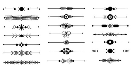 Elegant Divider Collection: A carefully curated assortment of sophisticated divider designs, perfect for enhancing the visual appeal of any project, website, or design.