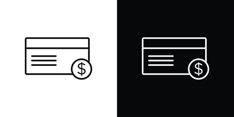 Obraz premium Invoice icon for concept and graphic design. Collection of high quality black style vector icons