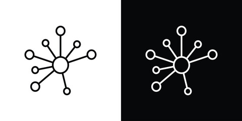 Hub icon for concept and graphic design. Collection of high quality black style vector icons © Opps