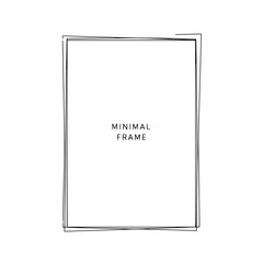 Minimalist Frame: A simple, elegant rectangle, ready to enhance your artistic or informational content, inviting viewers with its clean lines and understated aesthetic.