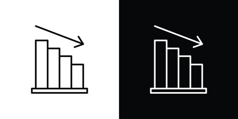 Business performance icon for concept and graphic design. Collection of high quality black style vector icons