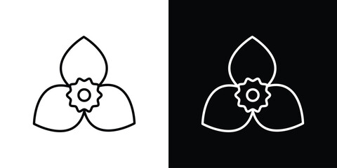 Bougainvillea icon for concept and graphic design. Collection of high quality black style vector icons