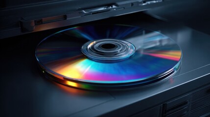 Inserting a DVD Disc into a Media Player: A Glimpse of Optical Multimedia Experience