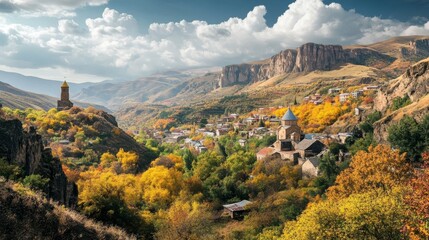 Armenia's scenic autumn landscape.