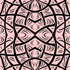 simple seamless abstract pink and black pattern, texture