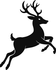 Reindeer silhouette vector
