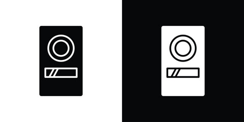 Intercom icon glyphs vectors. Web flat pack.