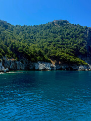 Tropical island in the sea