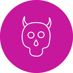 Evil  Pink Circle  Icon Design