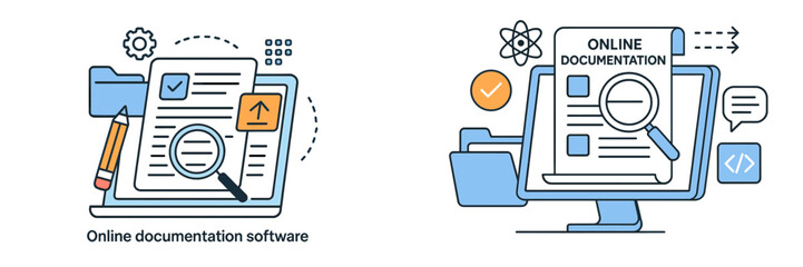 Online documentation software showcasing features of editing and organizing content for the digital workspace efficiently