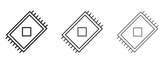 Rugs icon for Website or Apps Elements, Logo. Pixel vector graphics