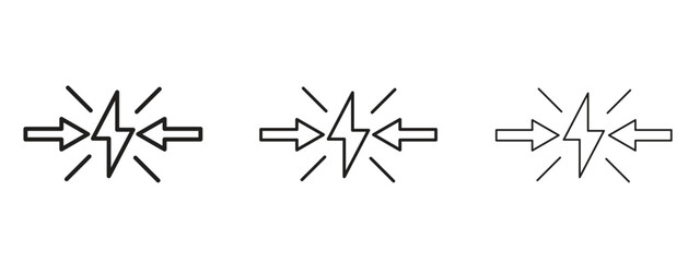 Conflict icon for Website or Apps Elements, Logo. Pixel vector graphics