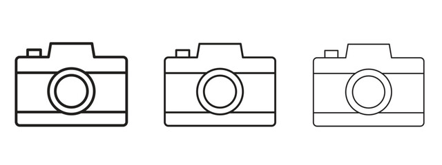 Camera icon for Website or Apps Elements, Logo. Pixel vector graphics
