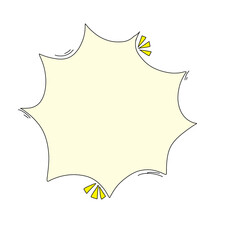 Comic cartoon effect handdrawn symbol 