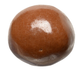 Round chocolate candy on isolated background