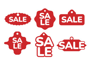 SALE label vector set. Promotion shop