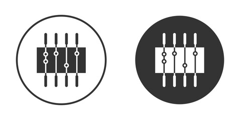 Foosball icon simple solid style concept. Clipart vectors