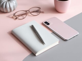 Online advertisement preview open on laptop in bright minimal home interior