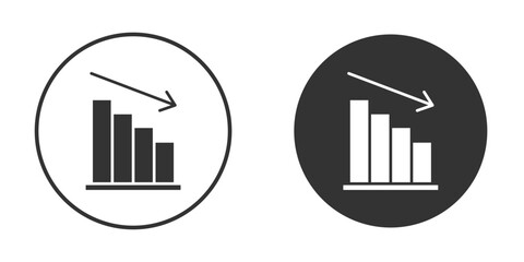 Business performance icon simple solid style concept. Clipart vectors
