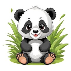 Cute baby panda