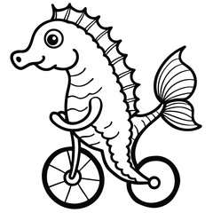 see under water fish line art coloring fish