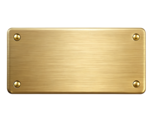 metal plate with screws isolated on white background. PNG Transparent file type with high definition quality And vibrant color grading Available.