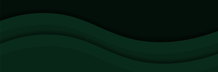 Vector green line background curve element with space for text and message design, overlapping layers, vector illustrations