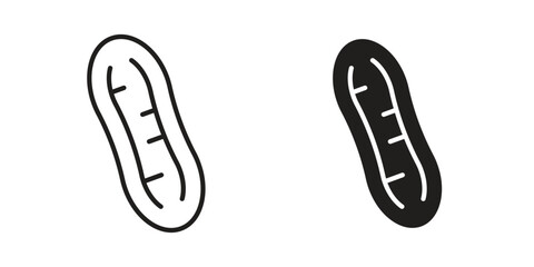 Peanut icon set line art and glyph design. Eps10