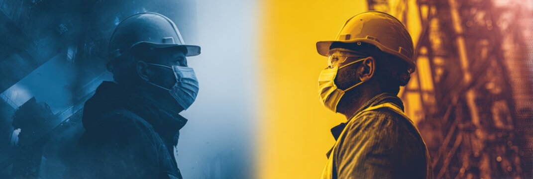 Safety Month Visual Highlights the Balance Between Protection and Freedom in the Workplace During a Construction Project